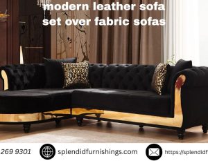modern leather sofa set