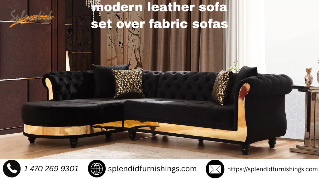 modern leather sofa set