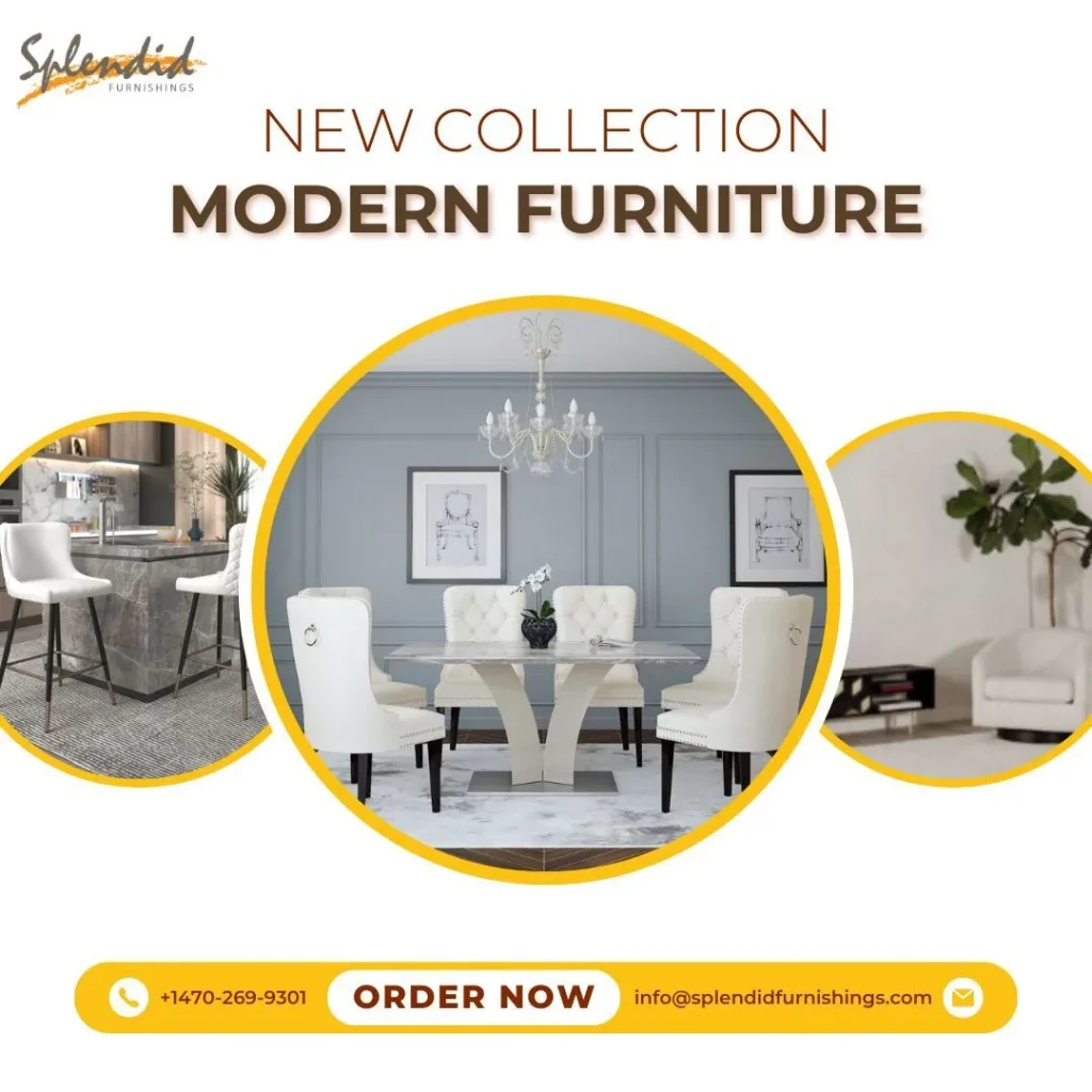 Elegant White Dining Room Furniture Set