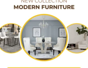 Elegant White Dining Room Furniture Set