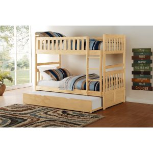 B2043 Twin/Twin Bunk Bed with Twin Trundle