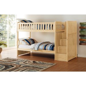B2043 Twin/Twin Step Bunk Bed