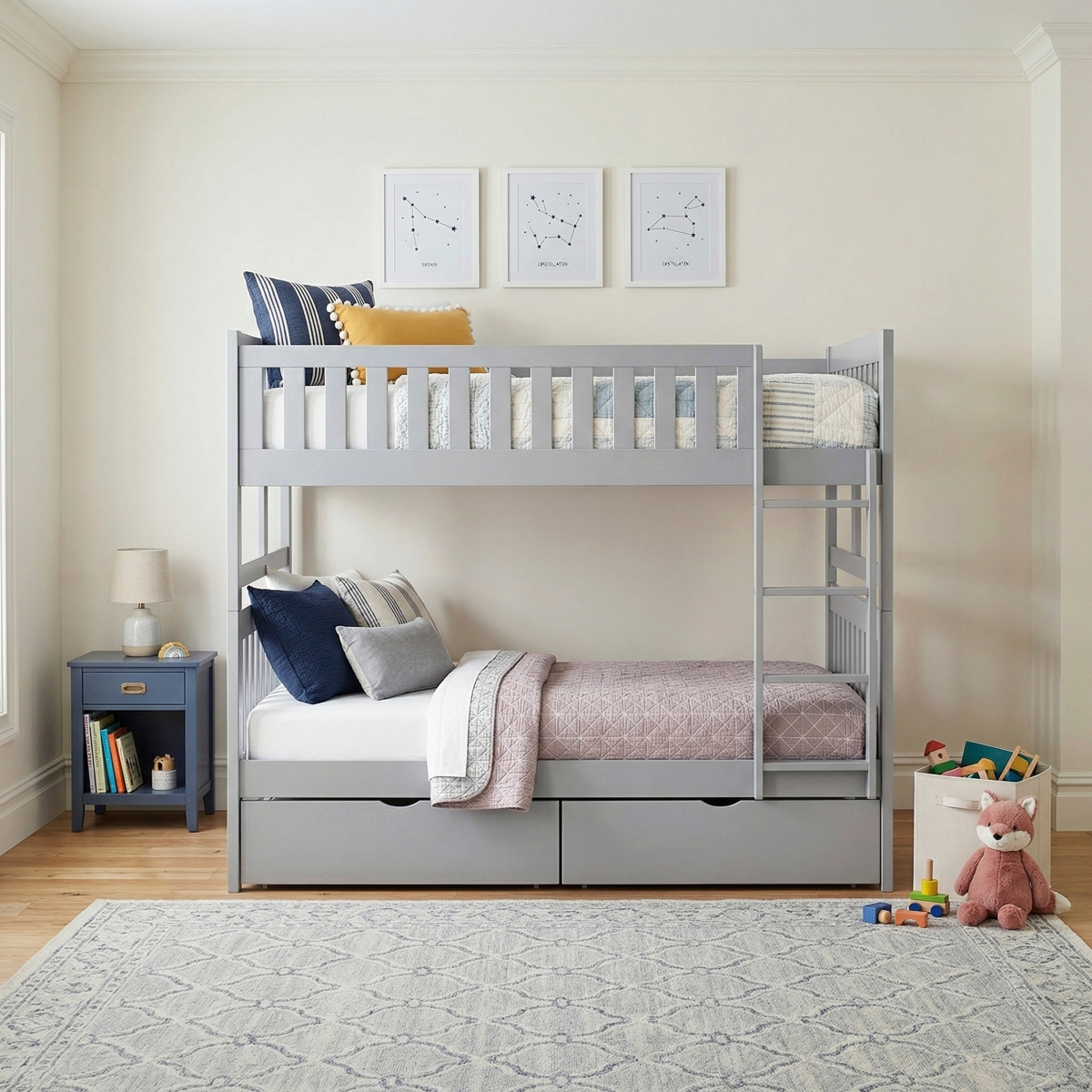 B2063 Full/Full Bunk Bed with Storage Boxes - view 2
