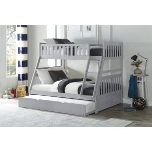 B2063 Twin/Full Bunk Bed with Twin Trundle