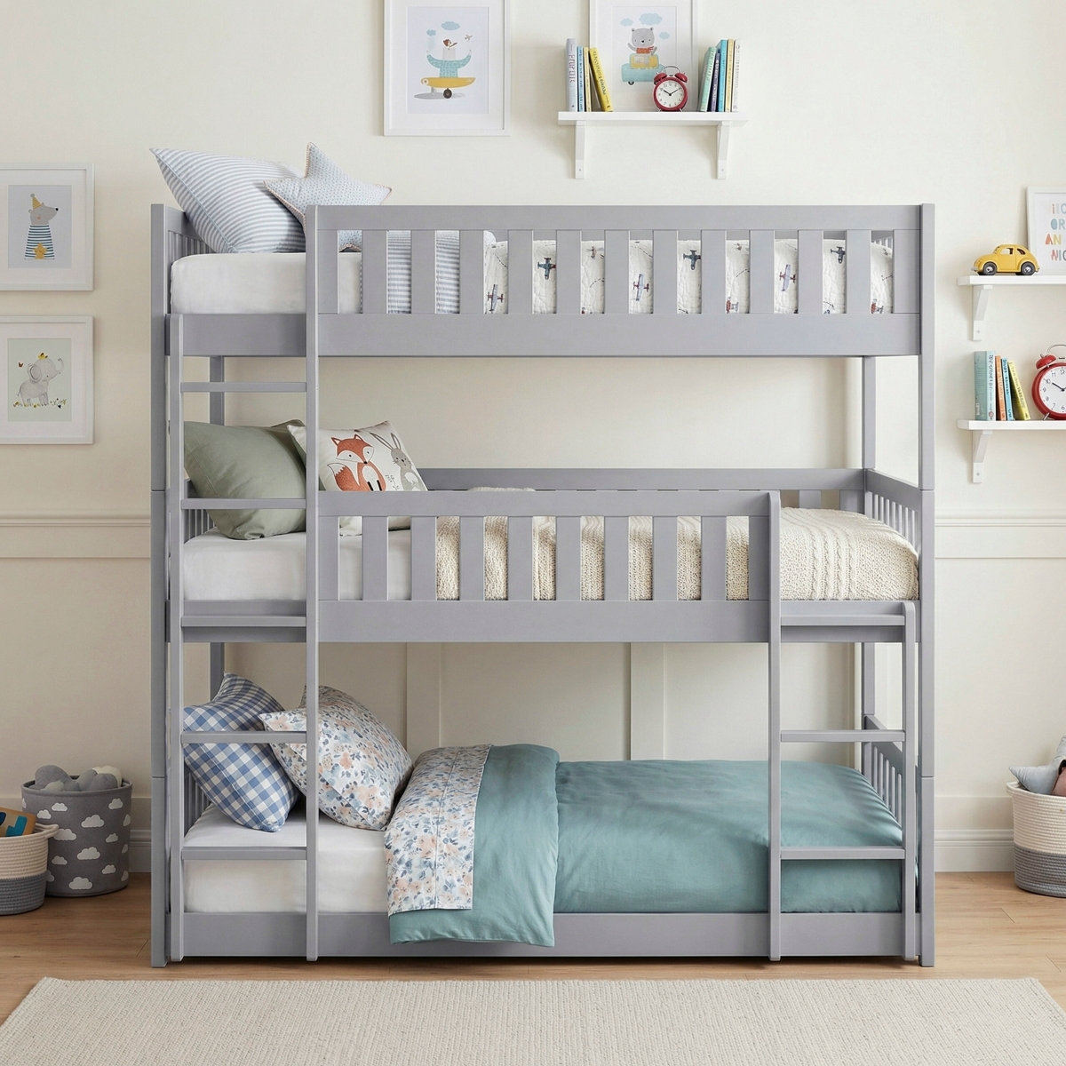 B2063 Triple Bunk Bed - view 2