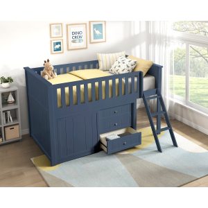 B2083 Low Loft Bunk with Dresser